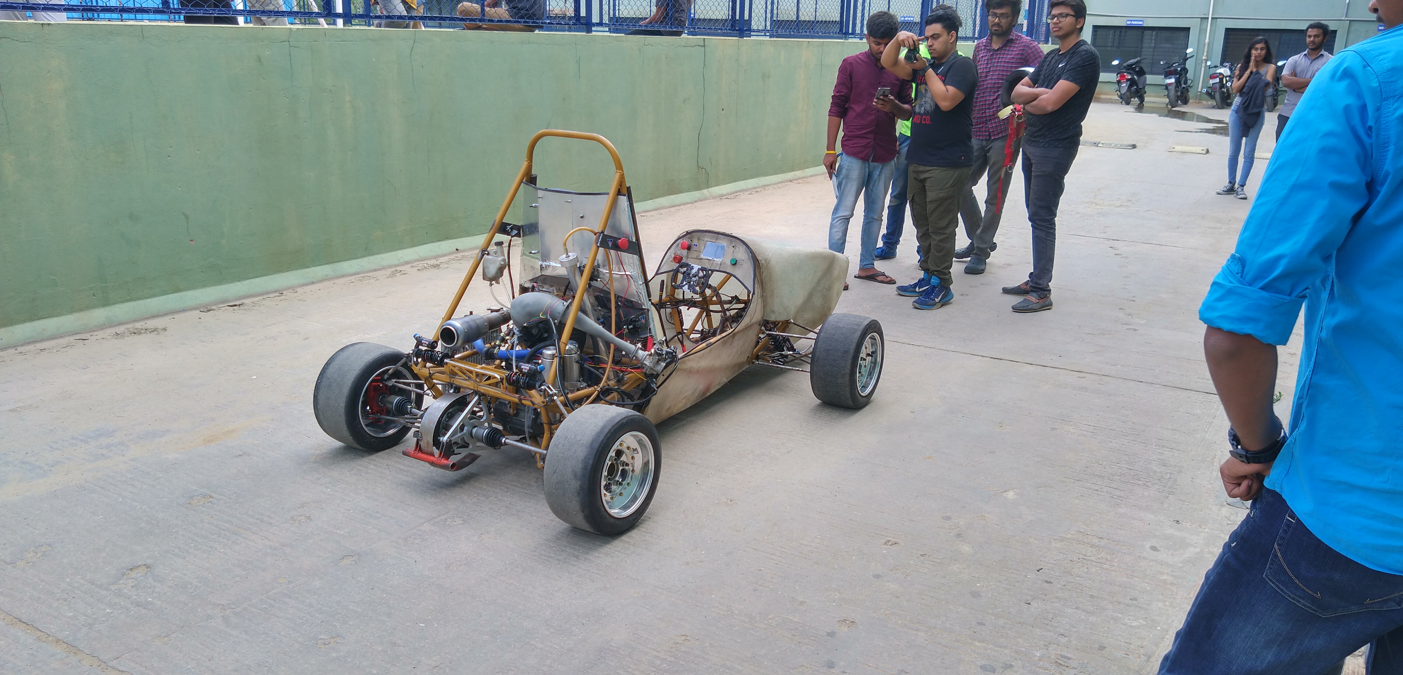 Test run on campus with fiberglass nose cone installed